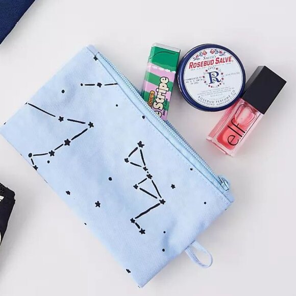 NWOT Baggu Go Pouch Small - Constellation Sky Blue (Night Sky) - Picture 6 of 6